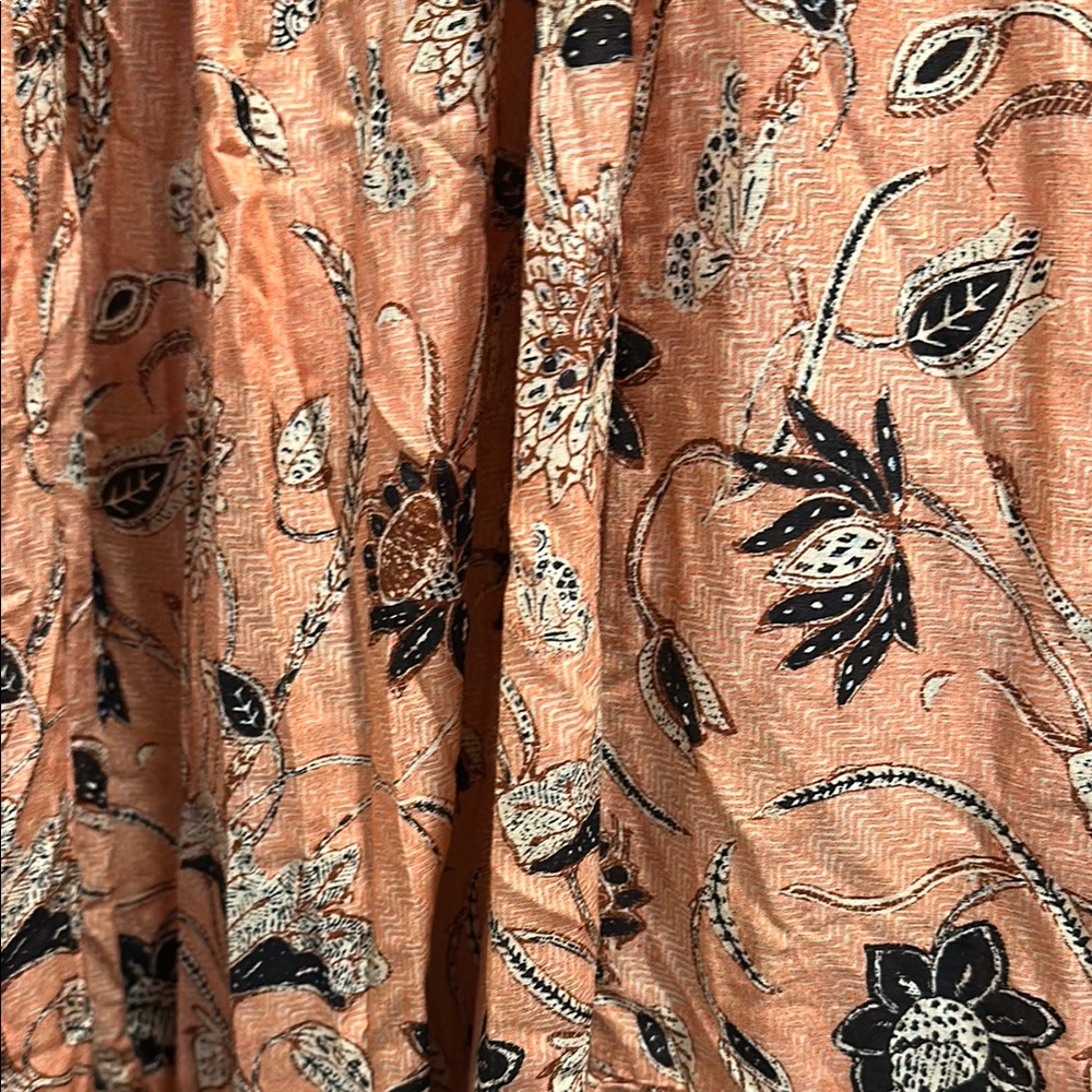 Ulla Johnson Terracotta and Black Patterned Dress - Picture 4 of 5
